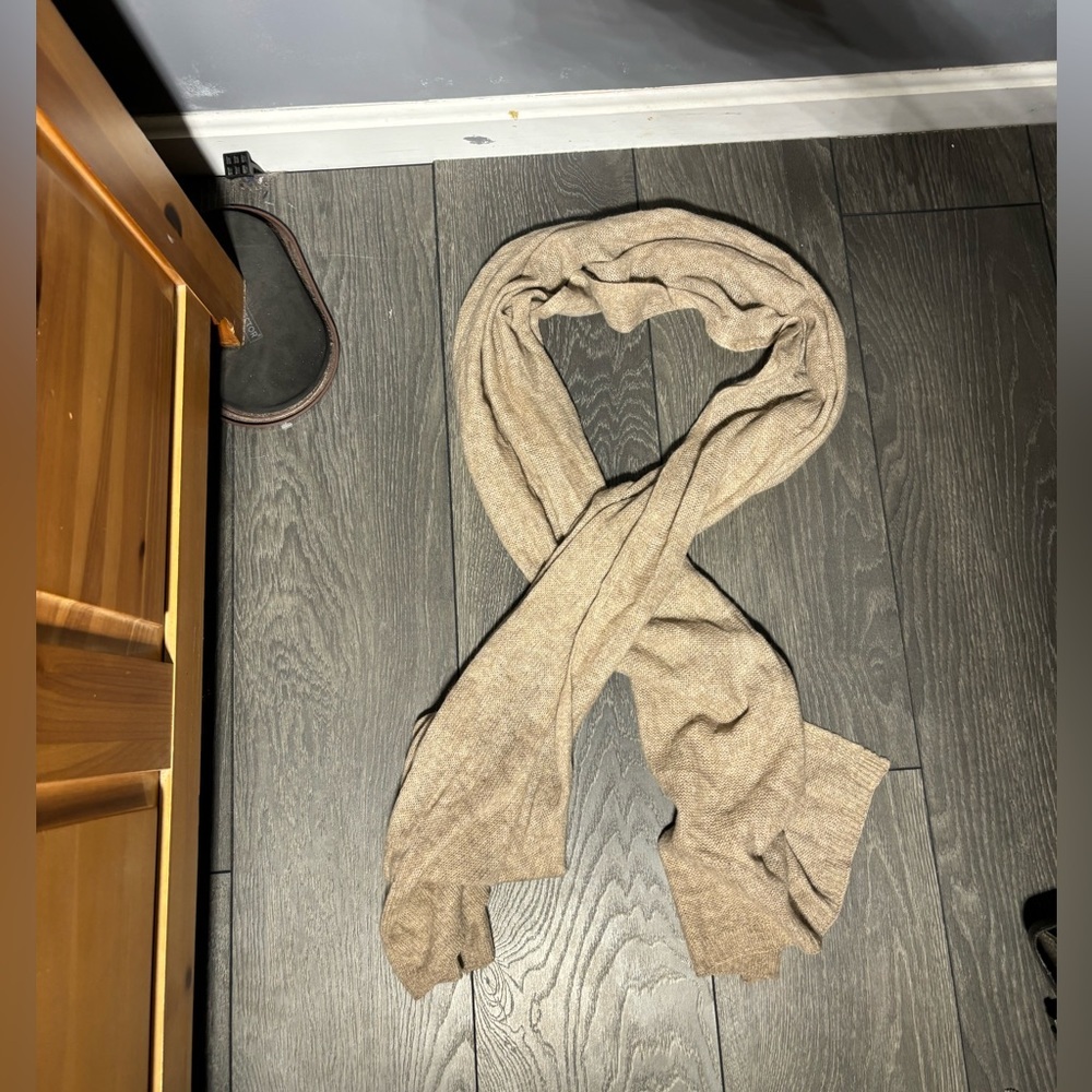 Hannah Rose 100% Cashmere Tan Scarf